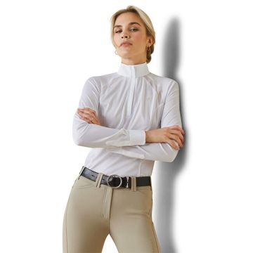 Ariat Ladies Sunstopper Pro - 1/4 Zip Long Sleeve Show Shirt - 3