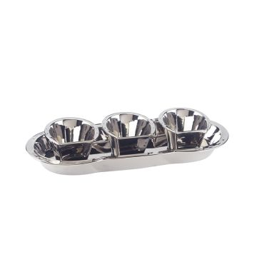 Silver Coast 3-D Horseshoe 4-Piece Tray Set