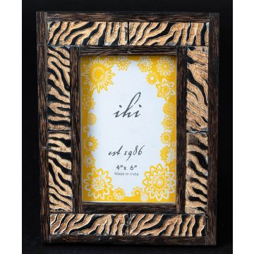 IHI Zebra Decor Wood Photo Frame (4"x6")