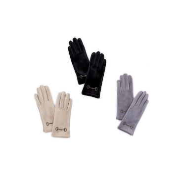 Two's Company Dolve Vita Super Soft Faux Glove With Metal Keeper