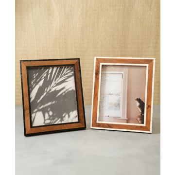 IHI White Bone & Wooden Photo Frame