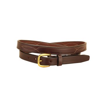 Tory Repeated Stitch 3/4" Leather Belt