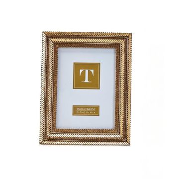 Two's Company Gold Fern Photo Frame (Multiple Sizes)