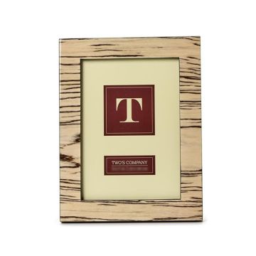 Two's Company Zebra Wood Photo Frame (Multiple Sizes)