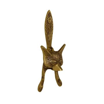 Horse Fare Brass Small Fox Knocker