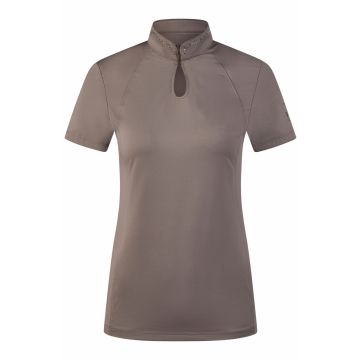 Pikeur Ladies Short Sleeve Stand-Up Collar Button Shirt With Rhinestones