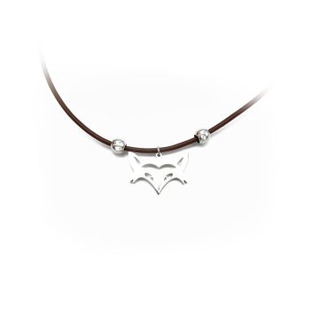 LILO Foxy Eyes Skinny Leather Necklace
