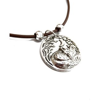 LILO Moon Fox Skinny Leather Necklace