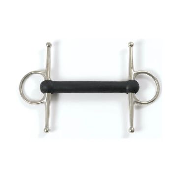Shires Full Cheek Rubber Mullen Flexible Rubber Mouth Bit