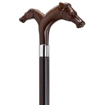 Harvy Canes Decorative European Mare & Foal Horse Head Handle