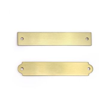Brass Halter Plate 3/4" x 4 1/4"