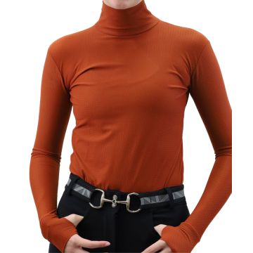 Kismet Ladies Alexa Special Solid Textured Turtleneck With Thumbholes