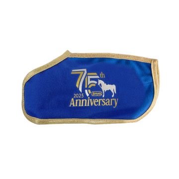 Breyer 75th Anniversary Blue Blanket With Gold Trim