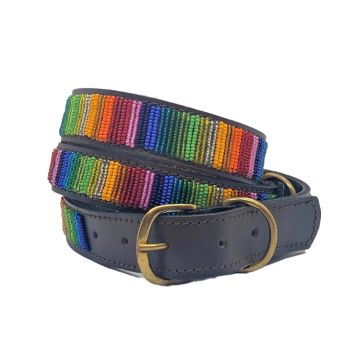 Her Best Foot Forward Beaded Dog Collar