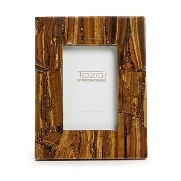 Two's Company Tiger Eye Stone Photo Frame - Multiple Sizes Available