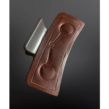 Westrian Equestrian Claw Clip Hair Pin With Leather Equestrian Design