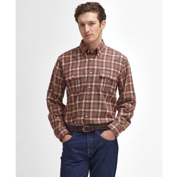 Barbour Mens Penrice Thermo Weave  Regular Fit Checkered Shirt