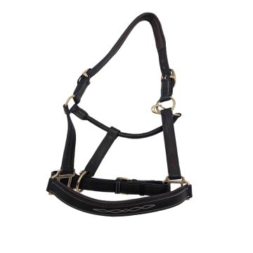 RHC Fancy Padded Nose Crown Halter with Throat Snap and Adjustable Chin