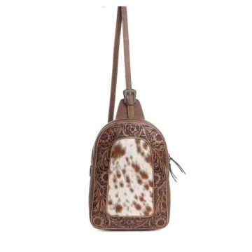 Myra Hairon & Leather Sling Bag