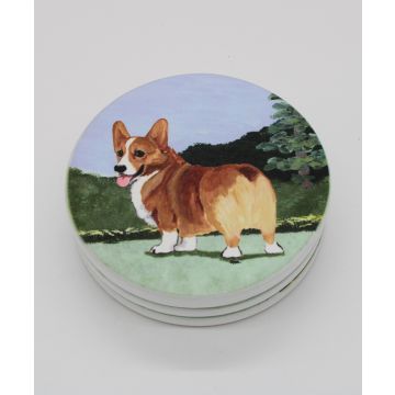 Zeppa Bisque Coasters - No Holder - Set of 4