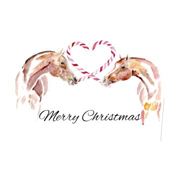 Sona Equestrian Holiday Greeting Card - Pack of 10