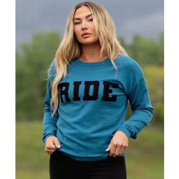 TKEQ Ladies Crewneck Long Sleeve Shirt