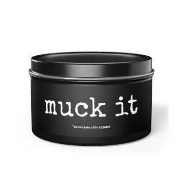 Unsustainable Apparel Tin Candles (8 oz)